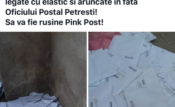 Incredibil! Pink Post arunca plicurile pe strada, in loc sa le predea destinatarilor! Incredibil! Pink Post arunca plicurile pe strada, in loc sa le predea destinatarilor!
