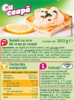 Icre cu ceapa contaminate cu bacteria Listeria, la Carrefour! Icre cu ceapa contaminate cu bacteria Listeria, la Carrefour!
