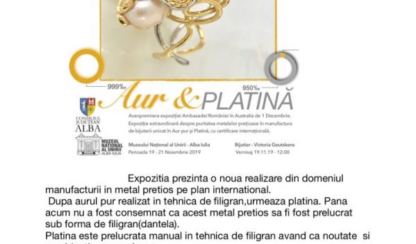 Expozitie de bijuterii la Muzeul Unirii din Alba Iulia Expozitie de bijuterii la Muzeul Unirii din Alba Iulia