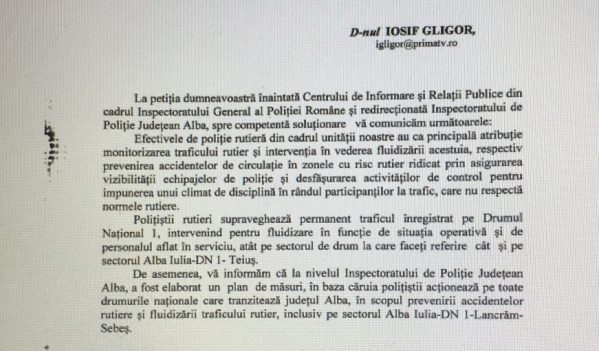 IPJ Alba promite fluidizarea traficului intre Sebes si Alba Iulia! IPJ Alba promite fluidizarea traficului intre Sebes si Alba Iulia!