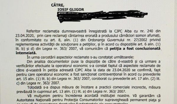 Protectia Consumatorilor confirma ca Selgros Alba Iulia fura clientii! Protectia Consumatorilor confirma ca Selgros Alba Iulia fura clientii!